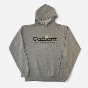 Carhartt gray hoodie fleece pullover XL(youth) fits M (adult)